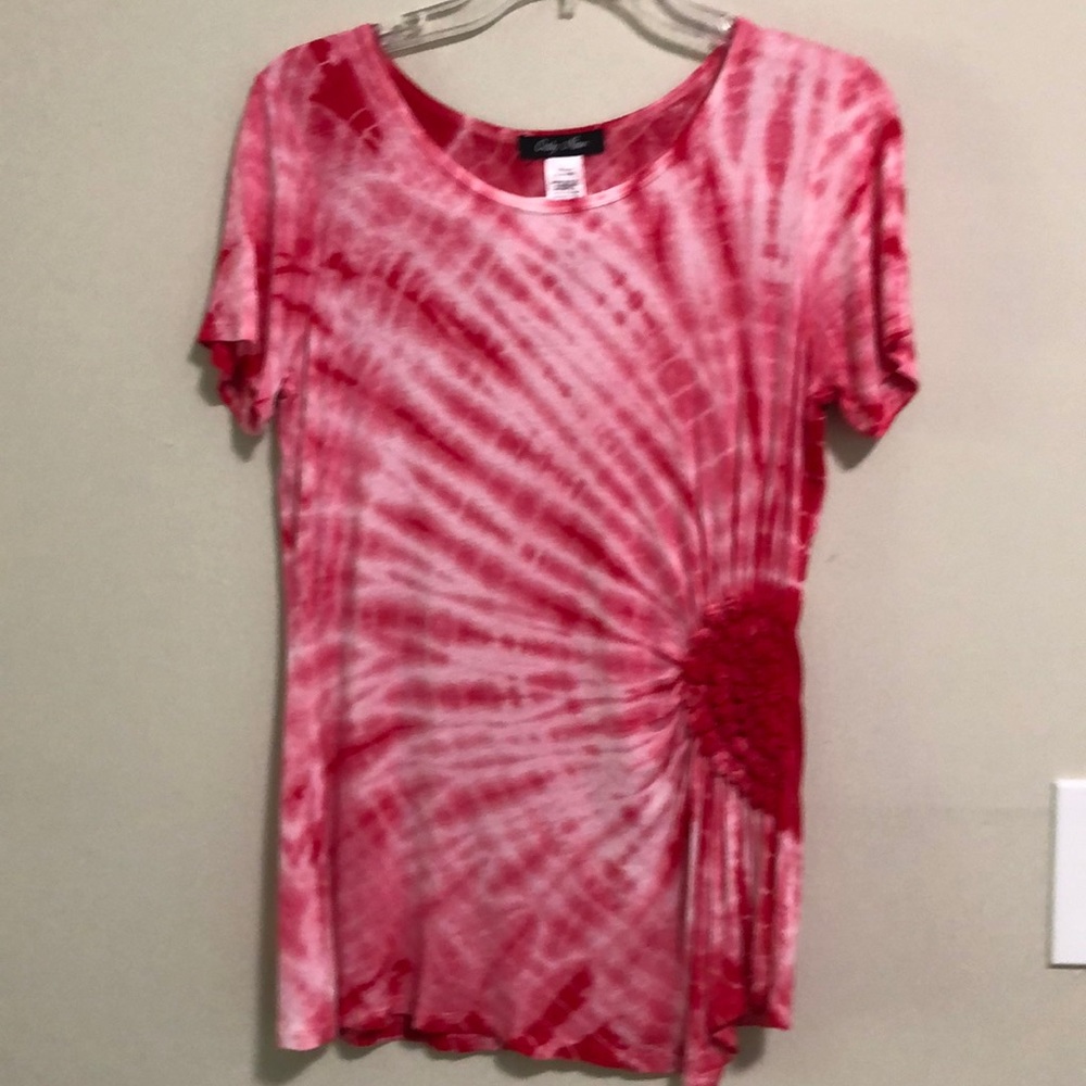 Only Nine Top Tie Dye NWT SZ M Pink